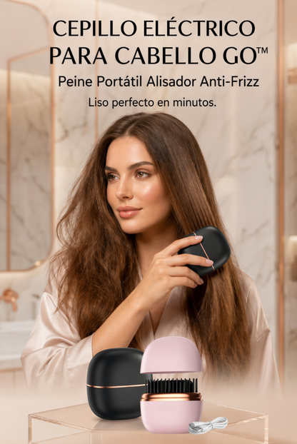 Cepillo Alisador Portátil Anti-Frizz – Cabello Liso en Minutos, Donde Quieras